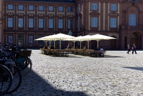 Schlosshof in Mannheim. Schlosshof in Mannheim.